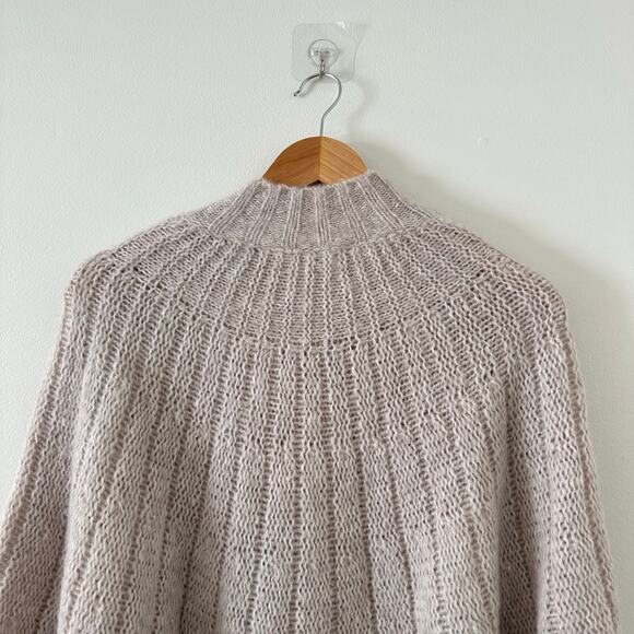 Ba&sh Rhinestone Embellished Button Shoulder Sweater Cream 2 - Picture 10 of 10